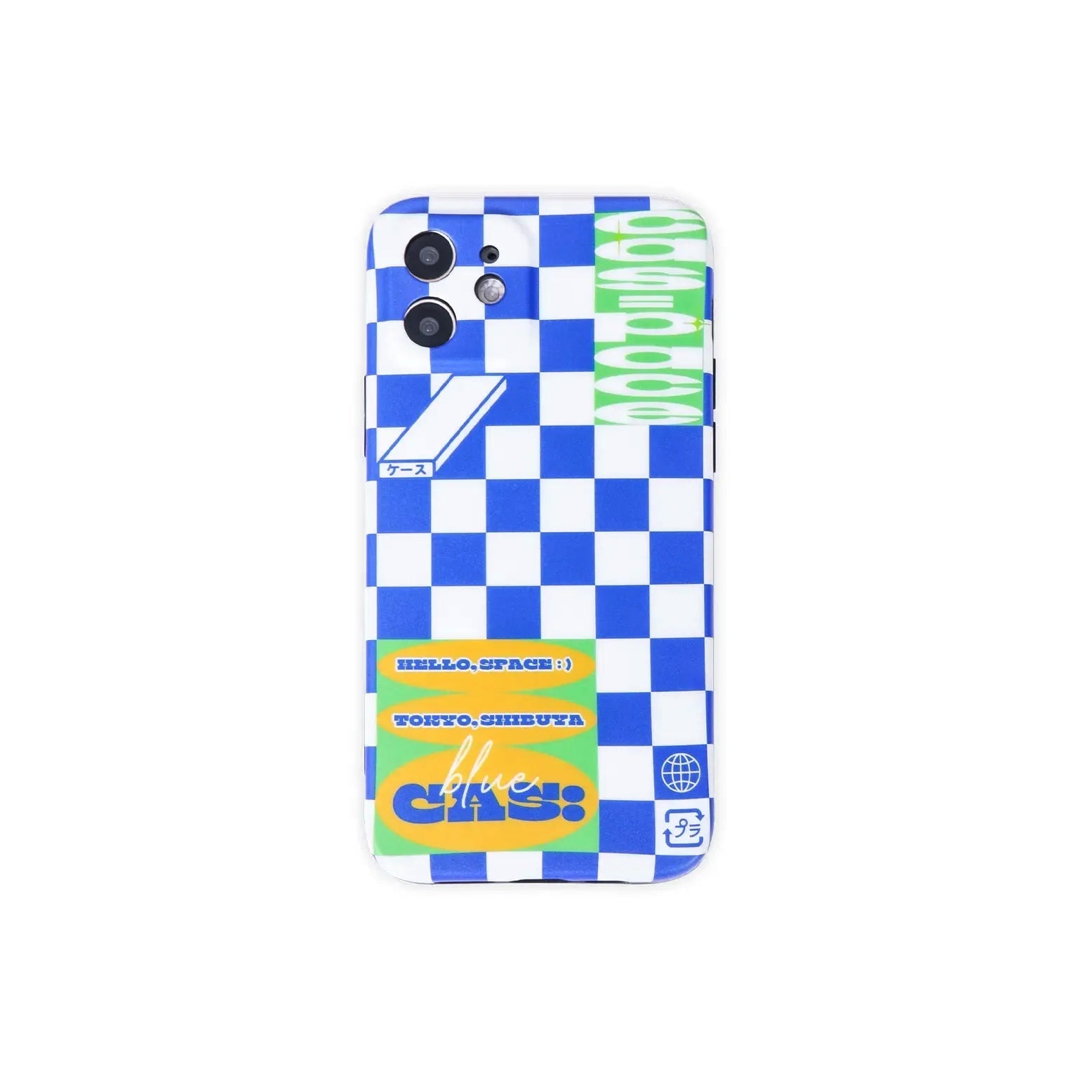 cas:pace 21A/W 「cas:pace blueチェッカー」携帯ケース - cas:pace 殼空間